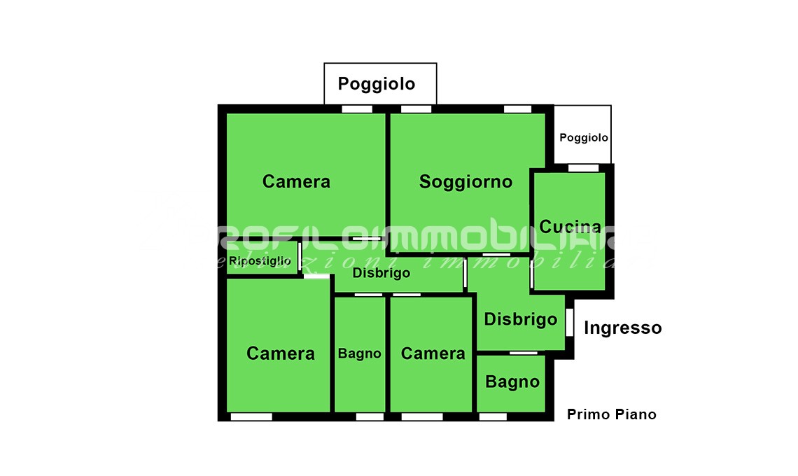 Mestre Vicino al Centro Appartamento Primo Piano con Tre Camere